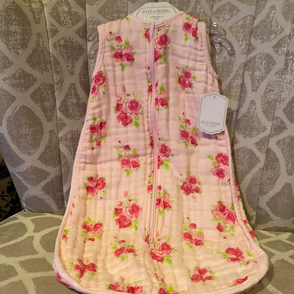 ~Kyle & Deena~ Pink Floral Infant Sleep Sack